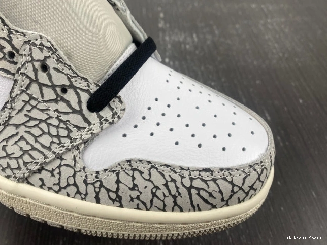 1st Kicks White 1 Air Jordan Cement OG High DZ5485-052 0728